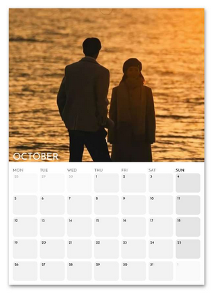 Marry My Husband October 2026 calendar page