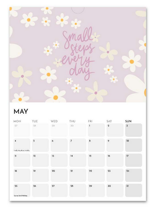 Teenager Positivity May 2026 calendar page