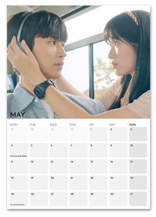 Lovely Runner May 2026 calendar page