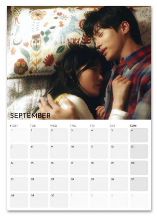 Lovely Runner September 2026 calendar page