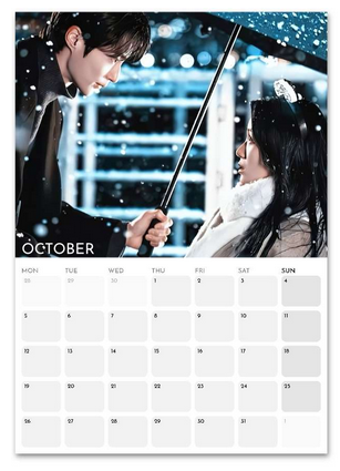Lovely Runner October 2026 calendar page