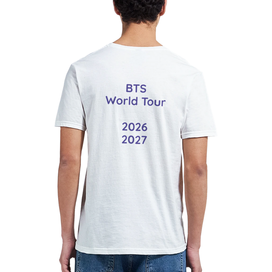 BTS Swim single graphic tee in white