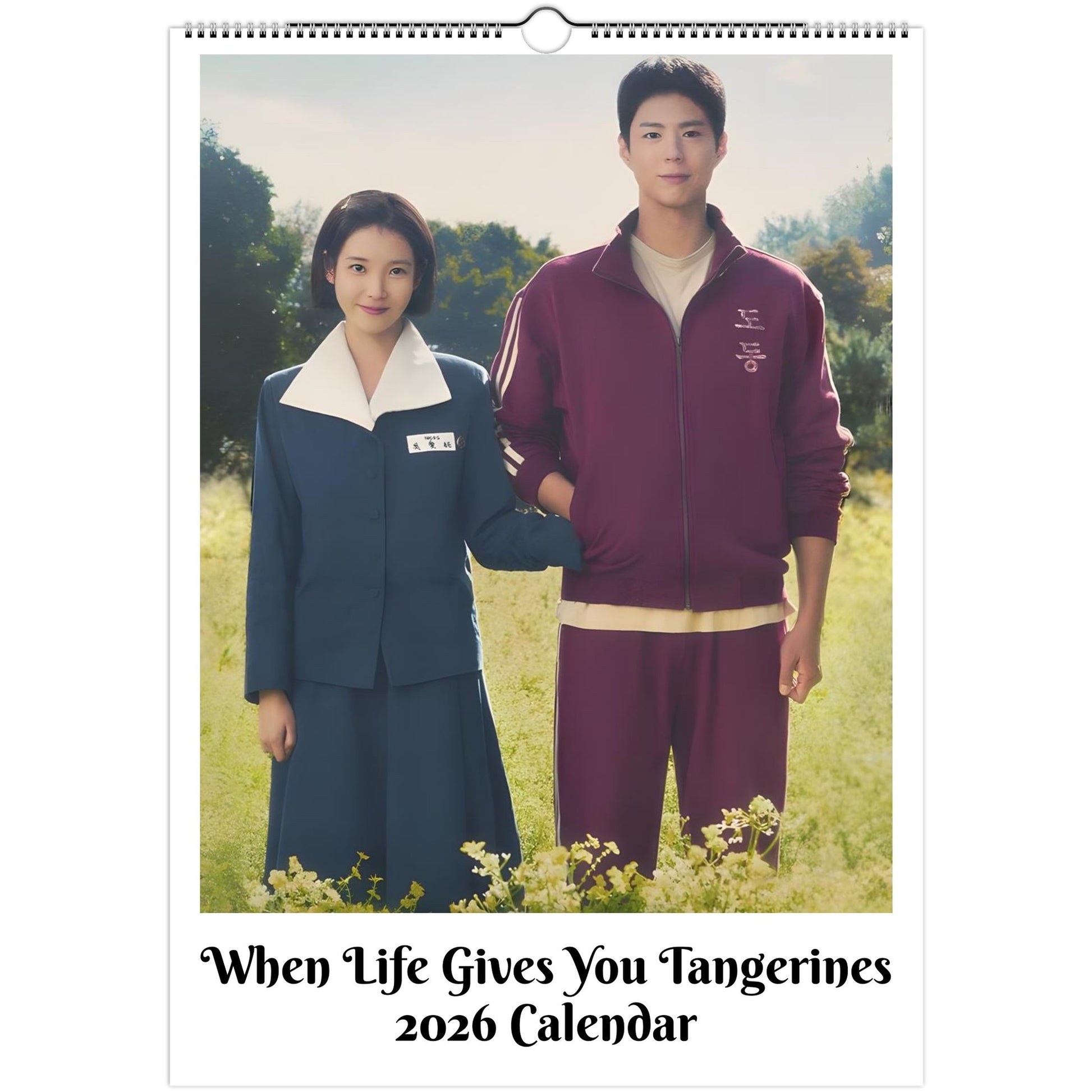 When Life Gives You Tangerines 2026 A3 wall calendar front cover