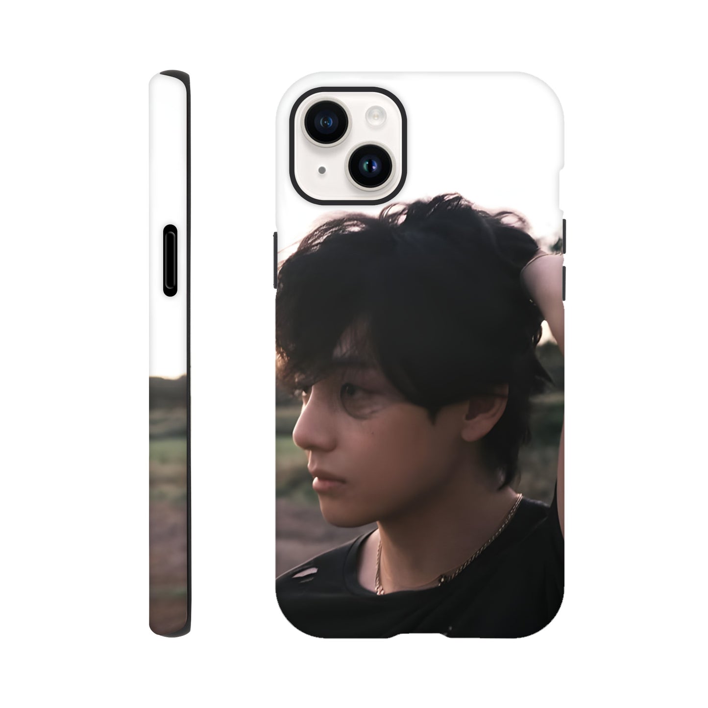 BTS V tough case with anti‑scratch coating