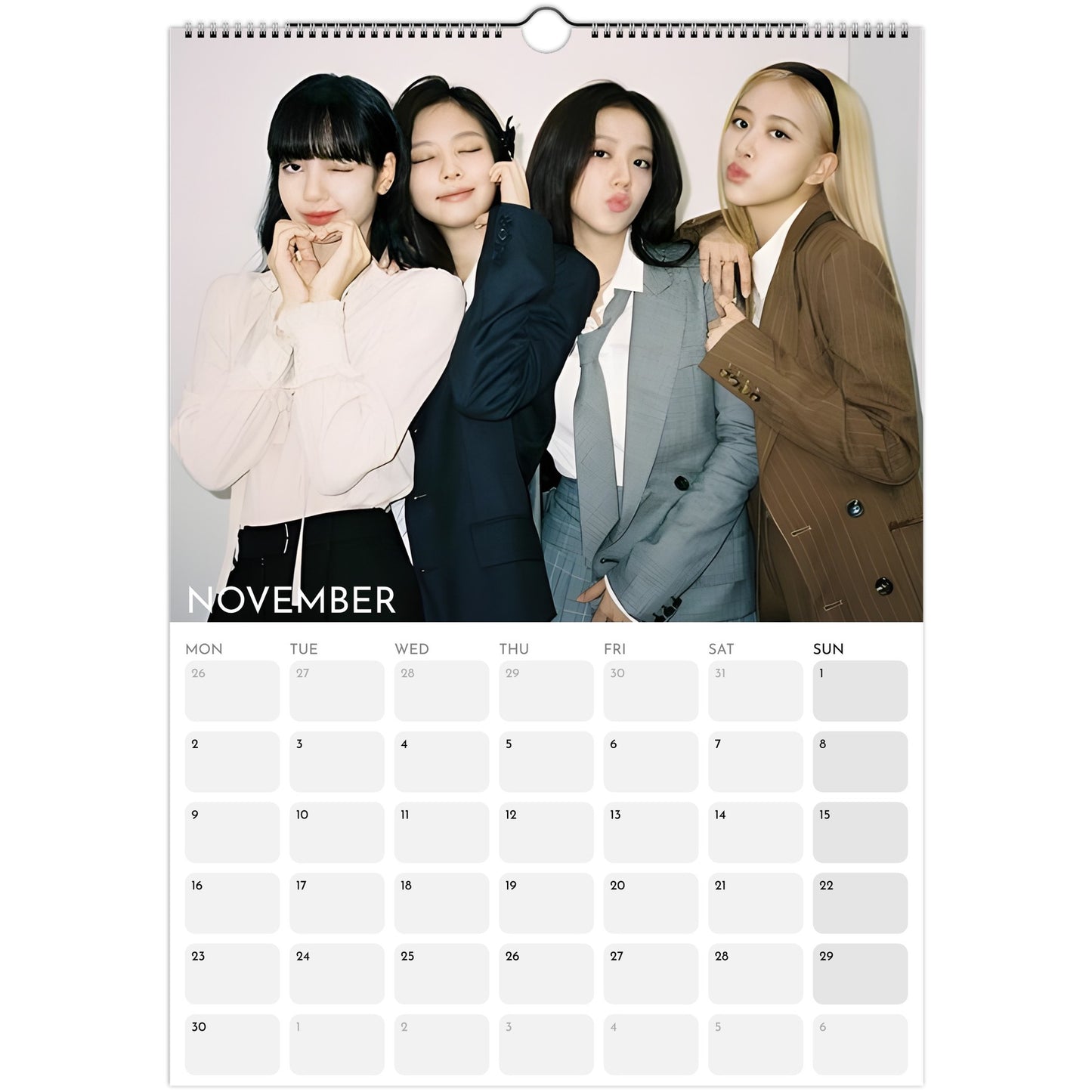 BLACKPINK 2026 A3 wall calendar November