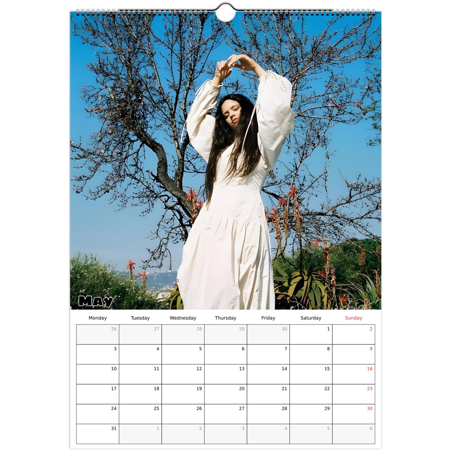 Rosalía Calendar 2027 May page