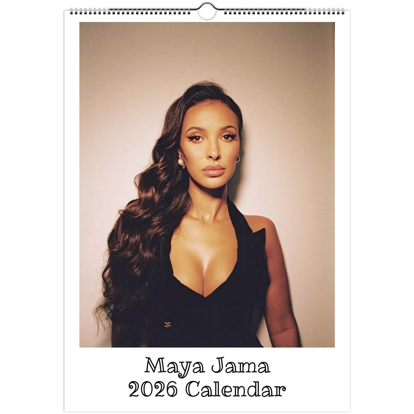 Maya Jama Front Cover 2026 calendar page