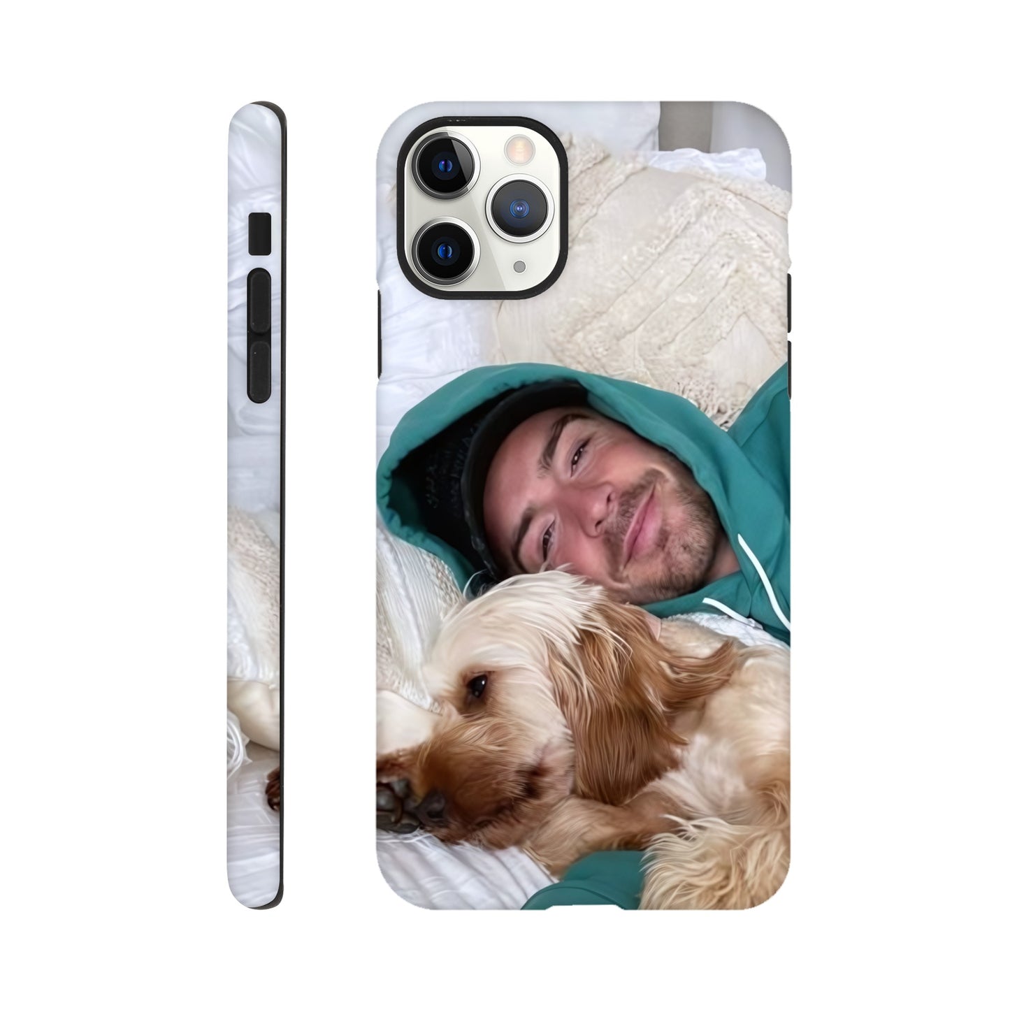 Football fan iPhone tough case featuring Jack Grealish artwork