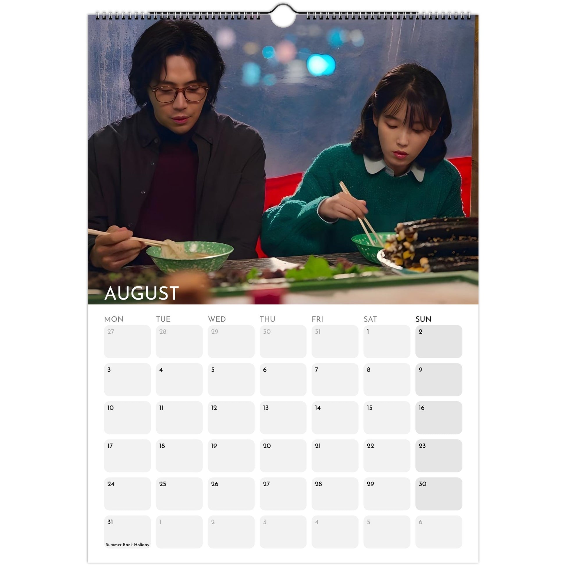 When Life Gives You Tangerines 2026 A3 wall calendar August