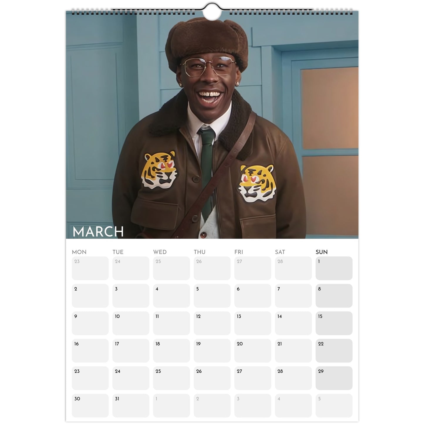 Tyler, The Creator 2026 A3 wall calendar March