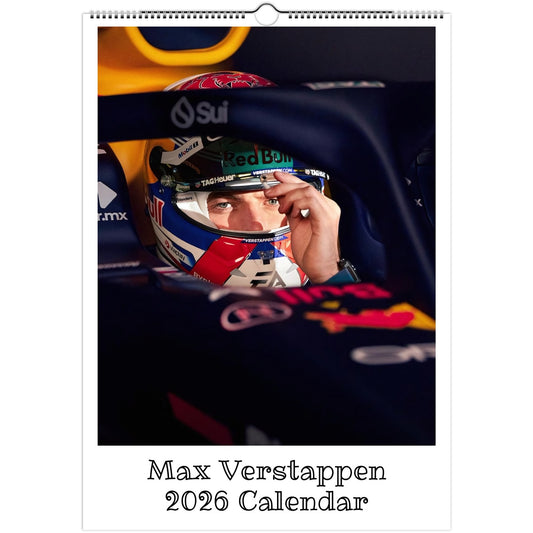 Max Verstappen 2026 A3 wall calendar front cover