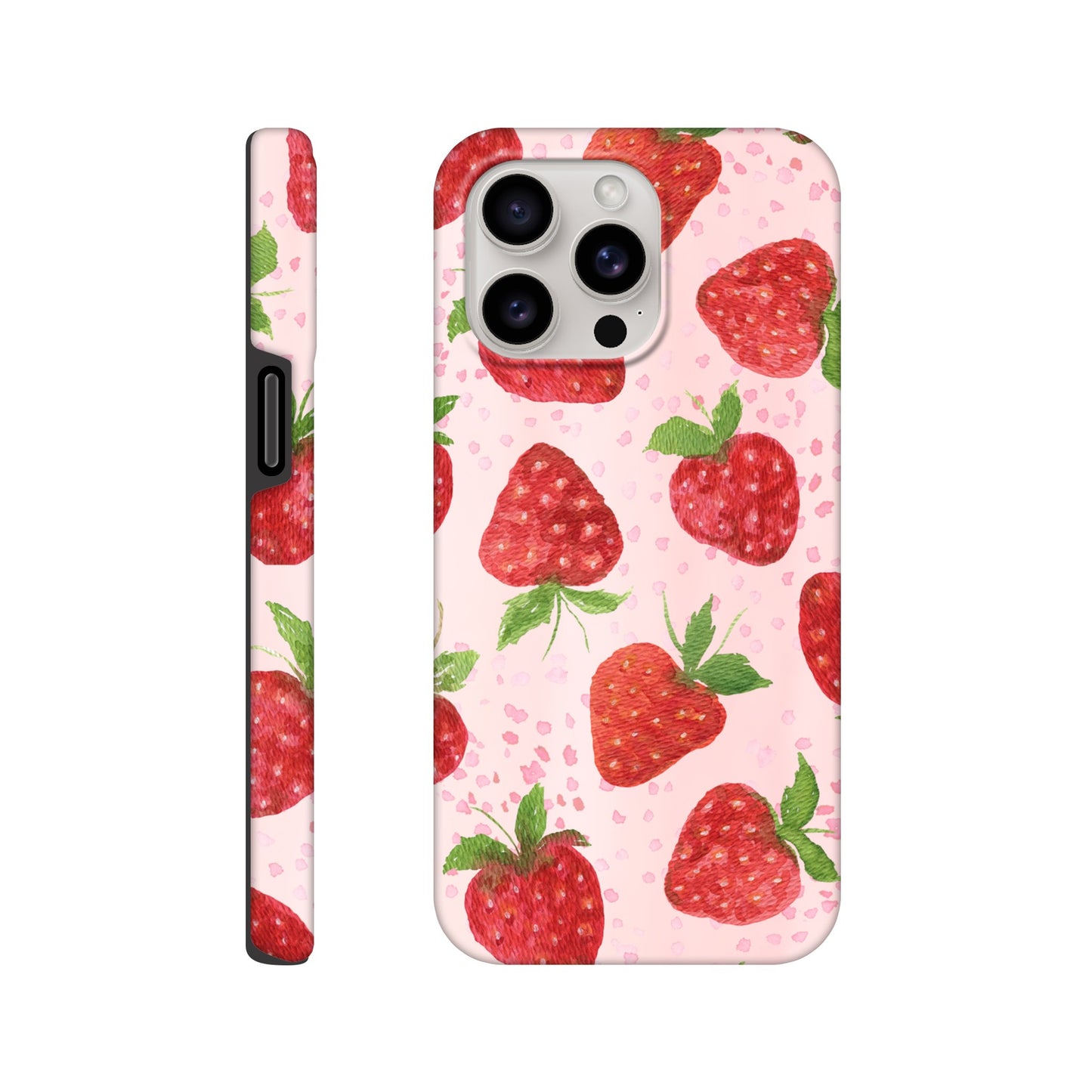 Protective strawberry iPhone tough case for everyday use