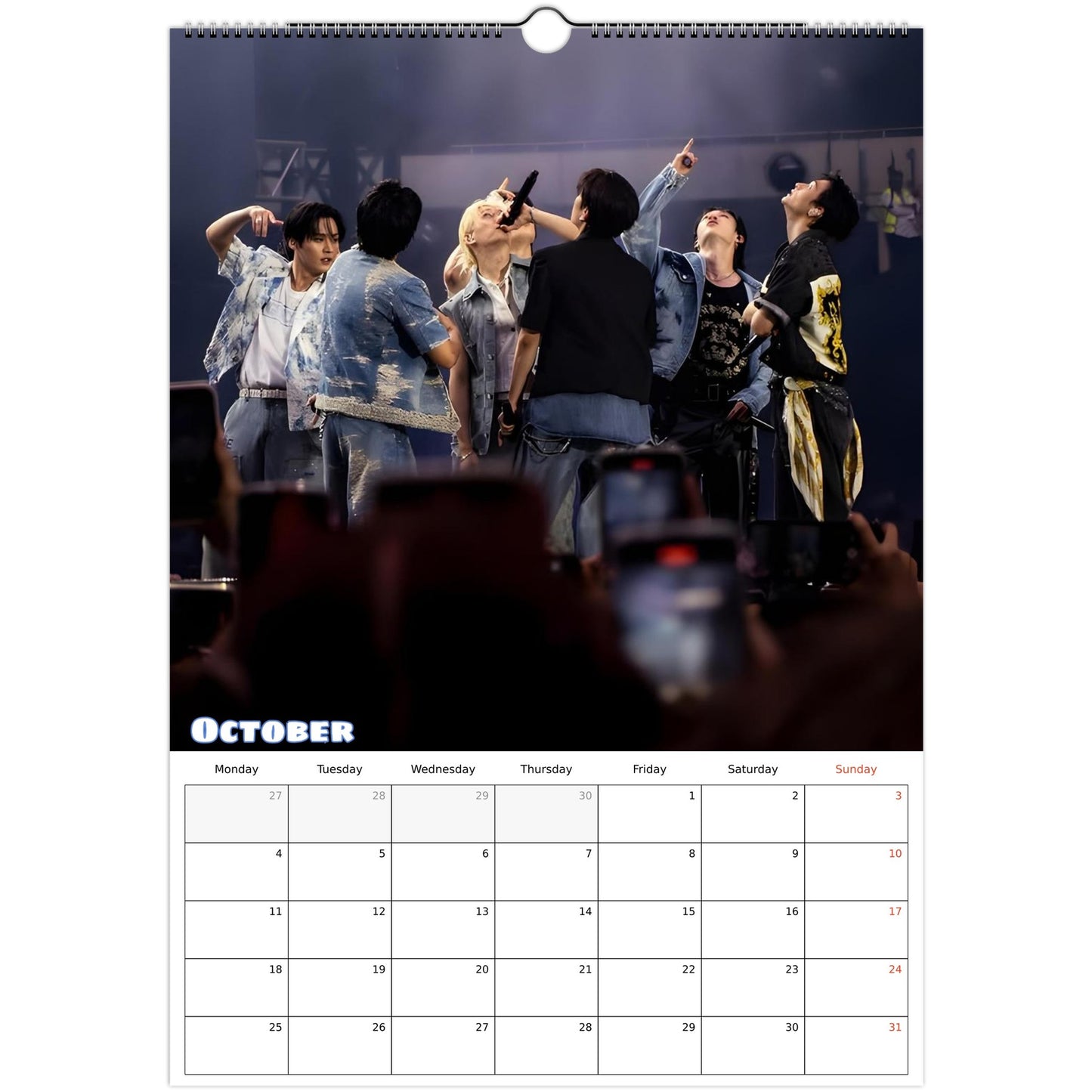 Stray Kids Calendar October page