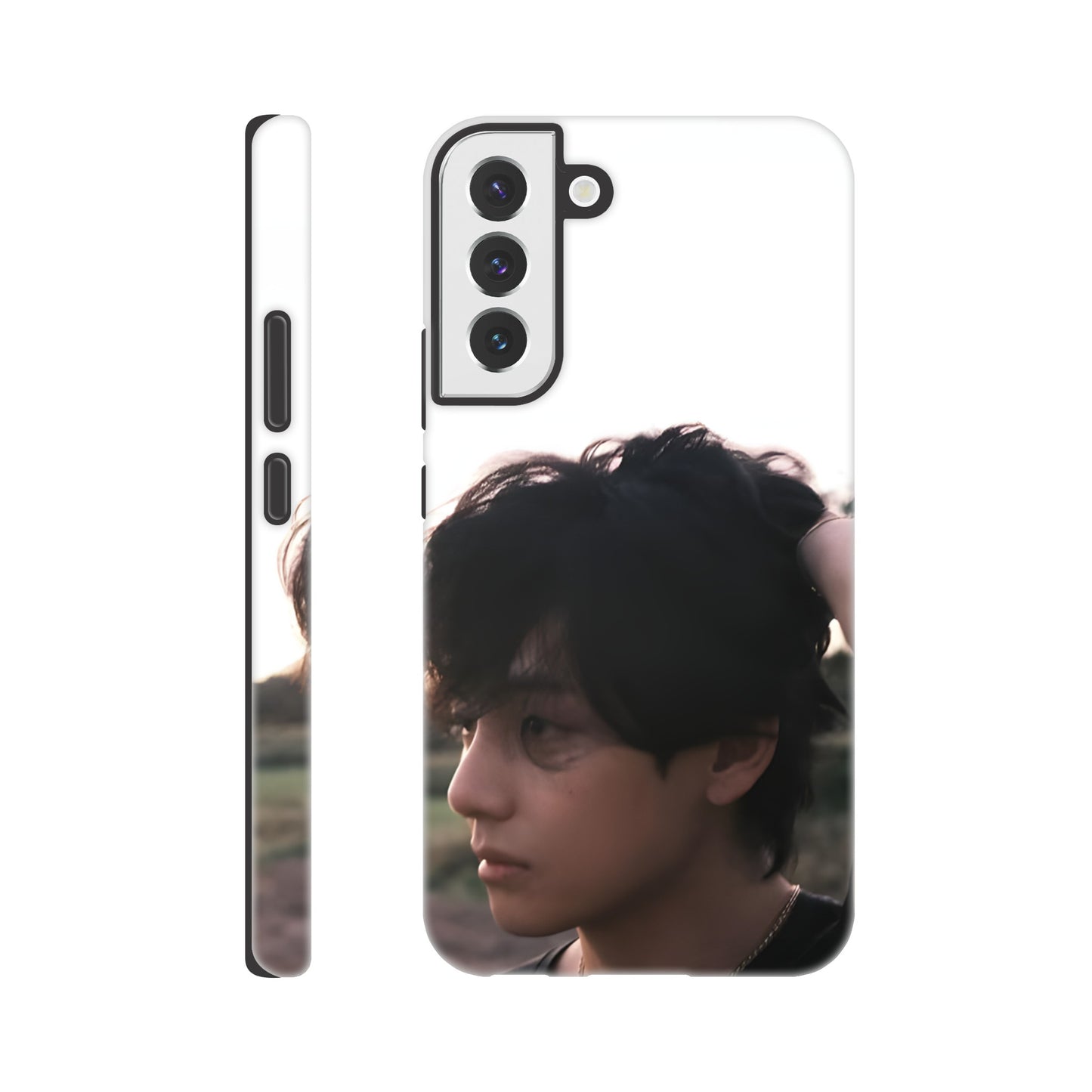 BTS V Samsung case with durable shock‑resistant materials