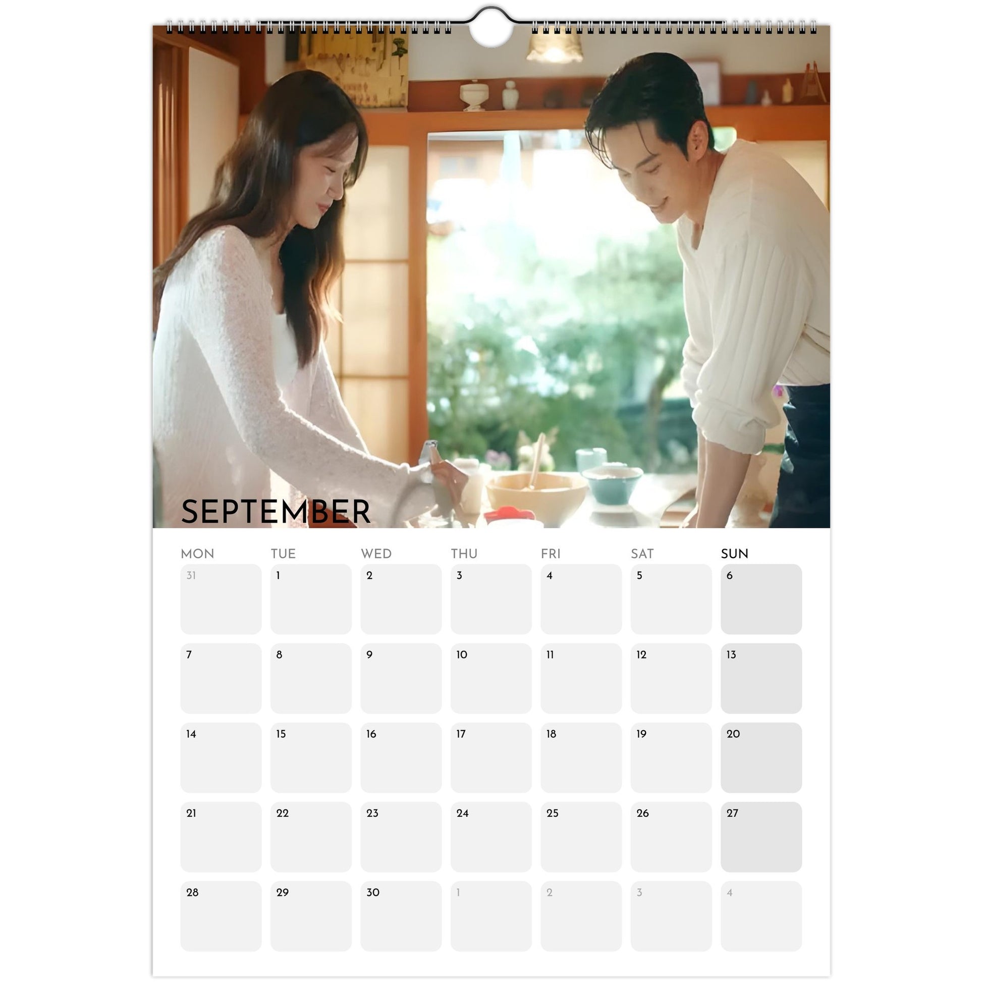Bon Appétit Your Majesty 2026 A3 wall calendar September