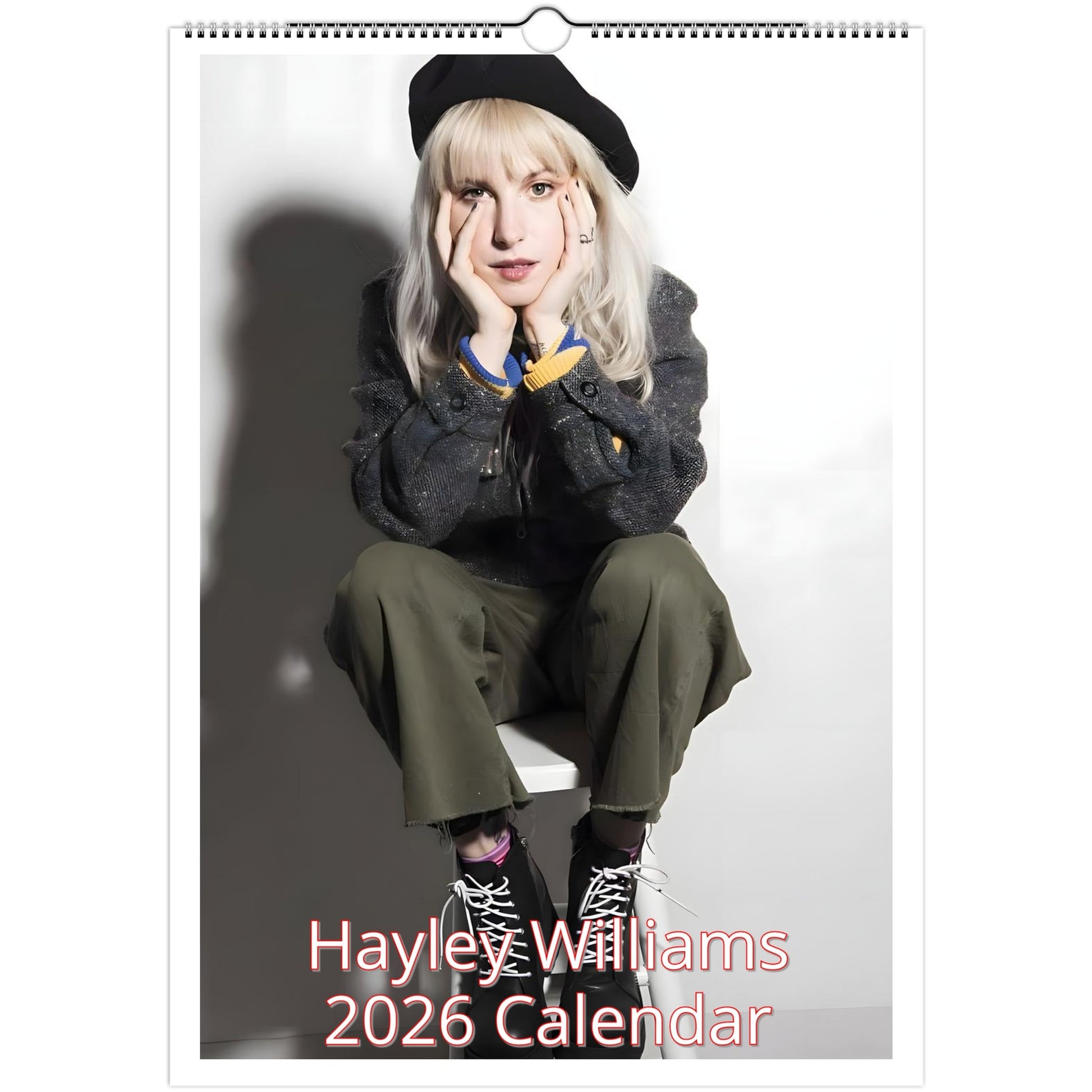 Hayley Williams Paramore 2026 A3 wall calendar front cover