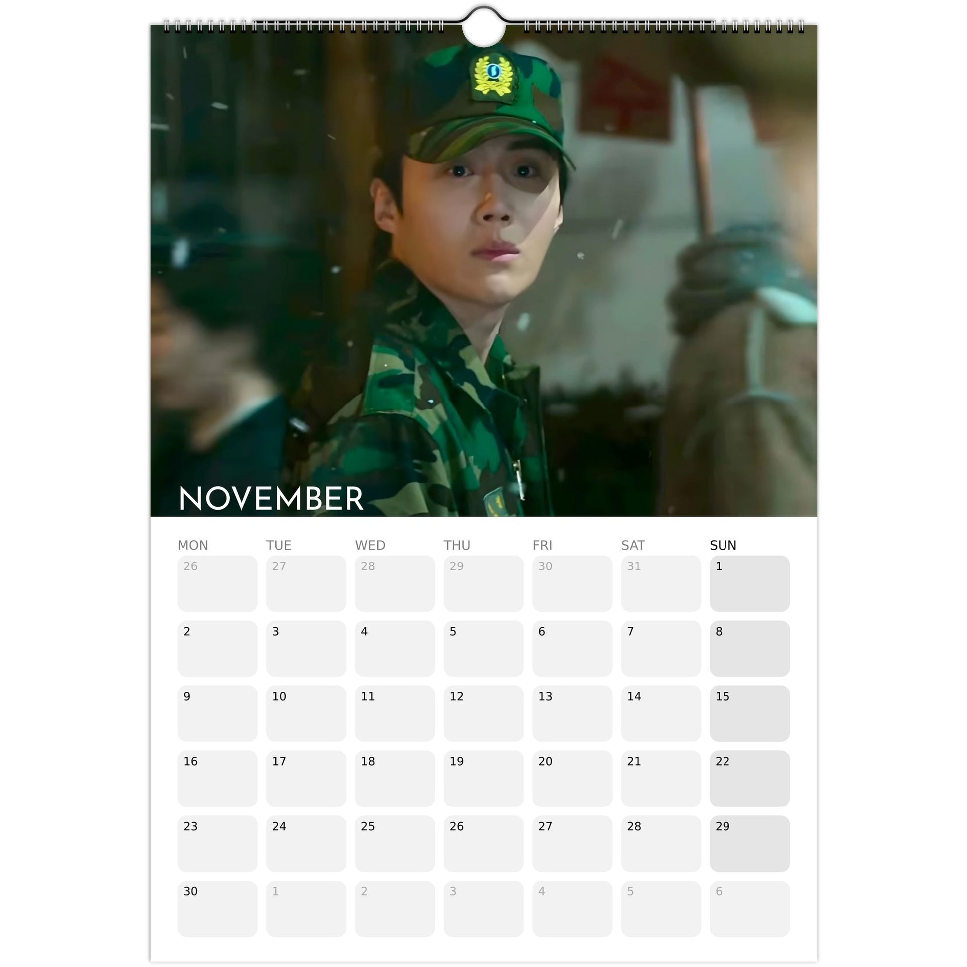 When Life Gives You Tangerines 2026 A3 wall calendar November