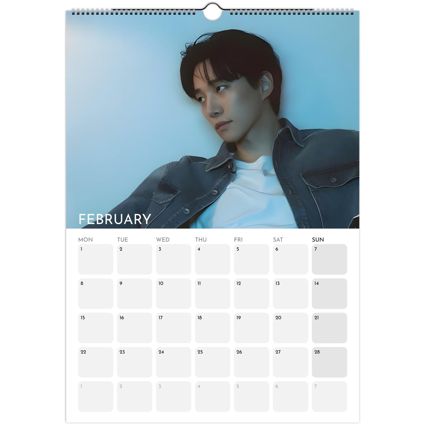 Lee Jun‑ho 2026 A3 wall calendar February 2027