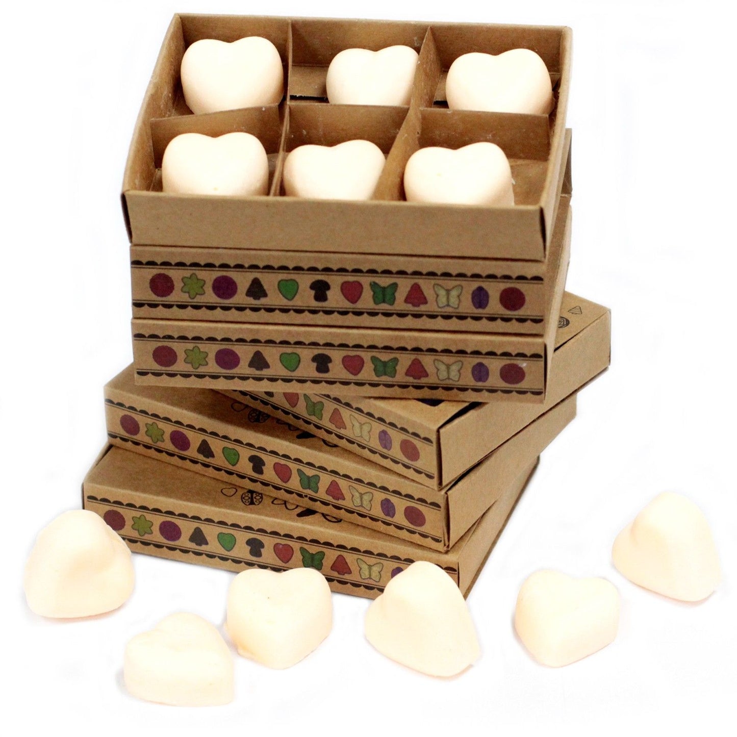 Box of six Cinnamon & Orange soy wax melts in matchbox packaging
