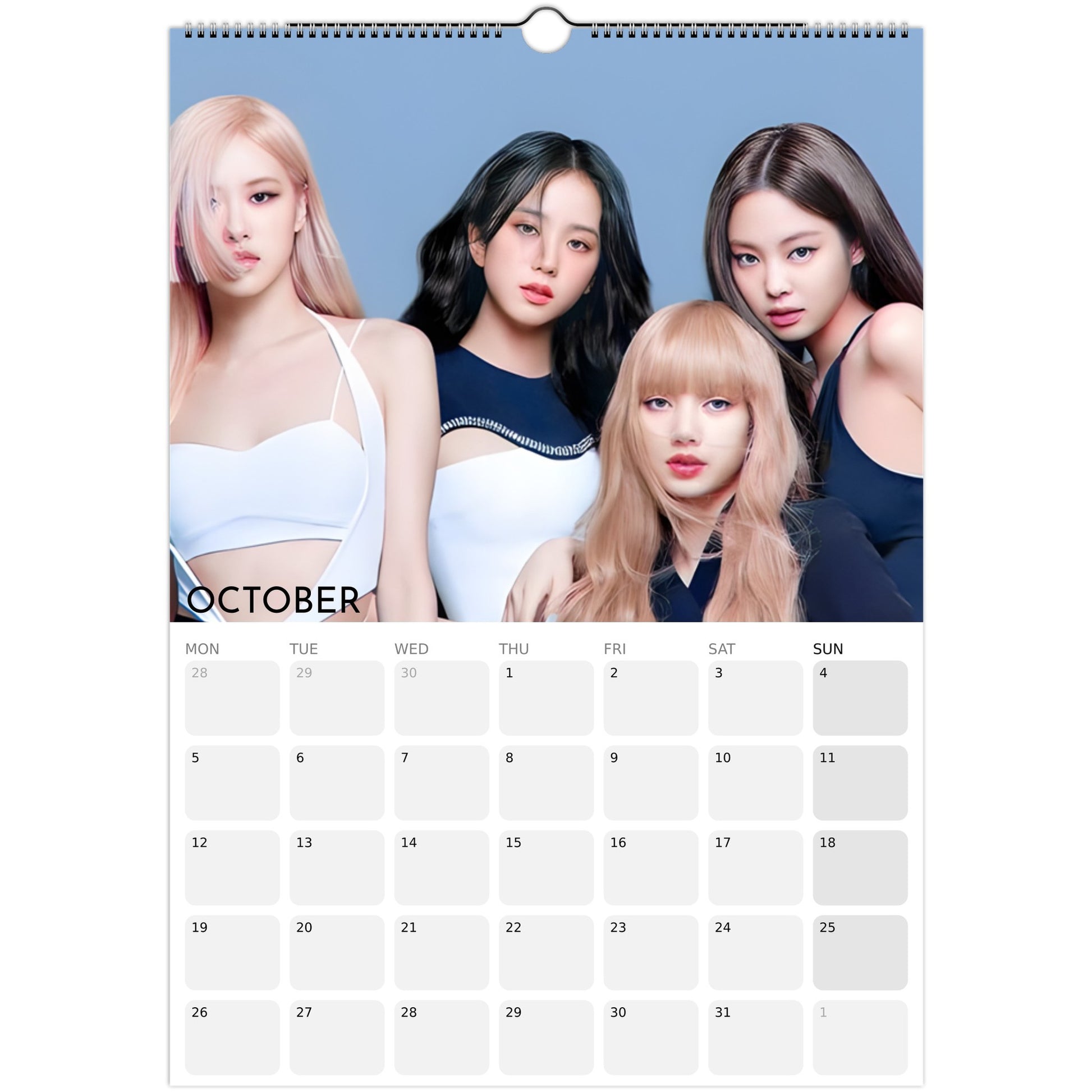 BLACKPINK 2026 A3 wall calendar October