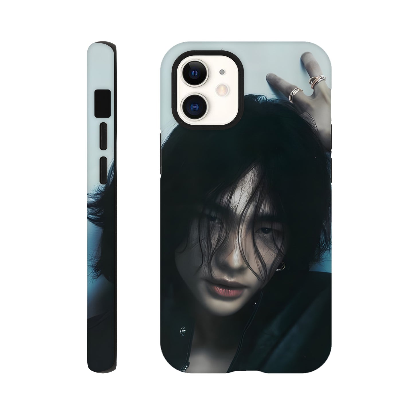 Shock‑absorbing Hyunjin iPhone case for K‑pop fans
