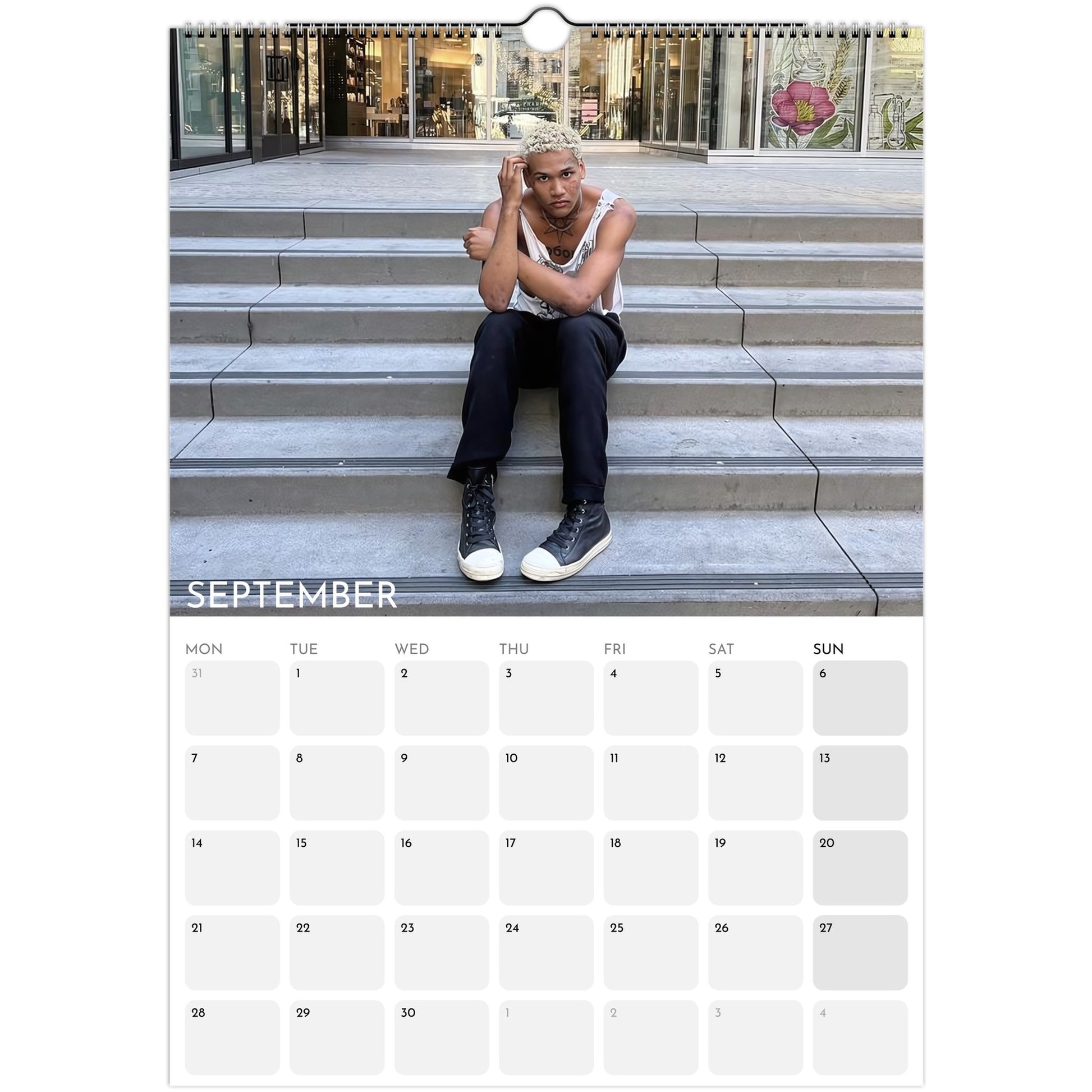 EKKSTACY 2026 A3 wall calendar September