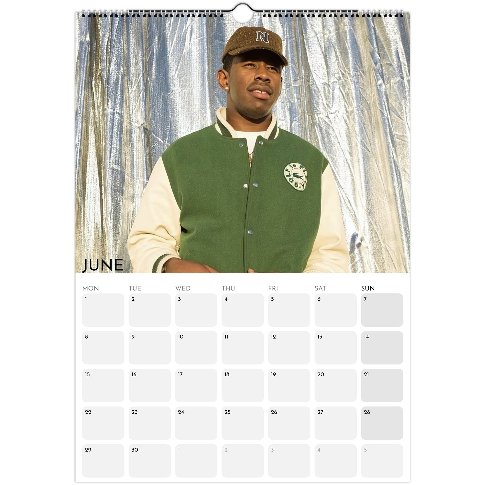 Tyler, The Creator 2026 A3 wall calendar June