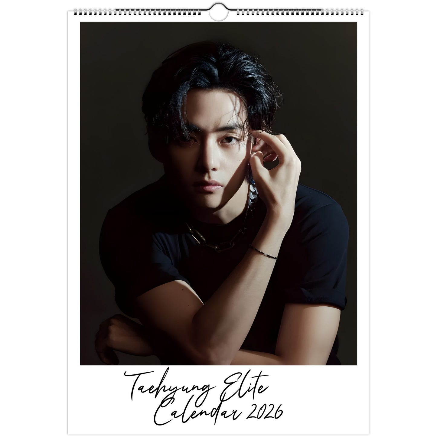 BTS V Kim Taehyung 2026 A3 wall calendar front cover