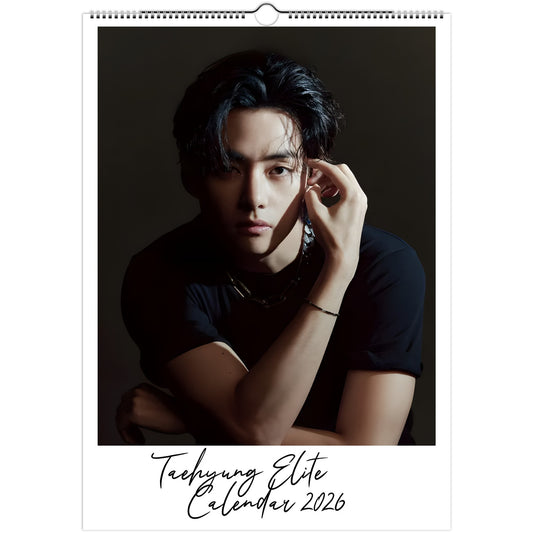 BTS V Kim Taehyung 2026 A3 wall calendar front cover