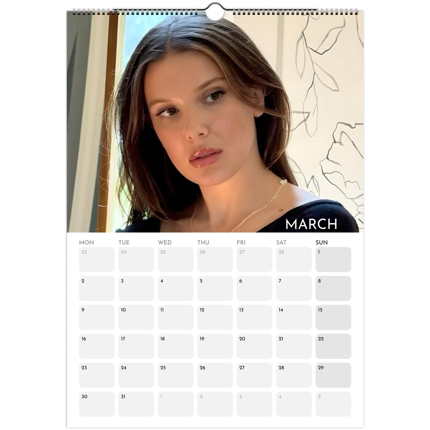 Stranger Things 2026 A3 wall calendar March