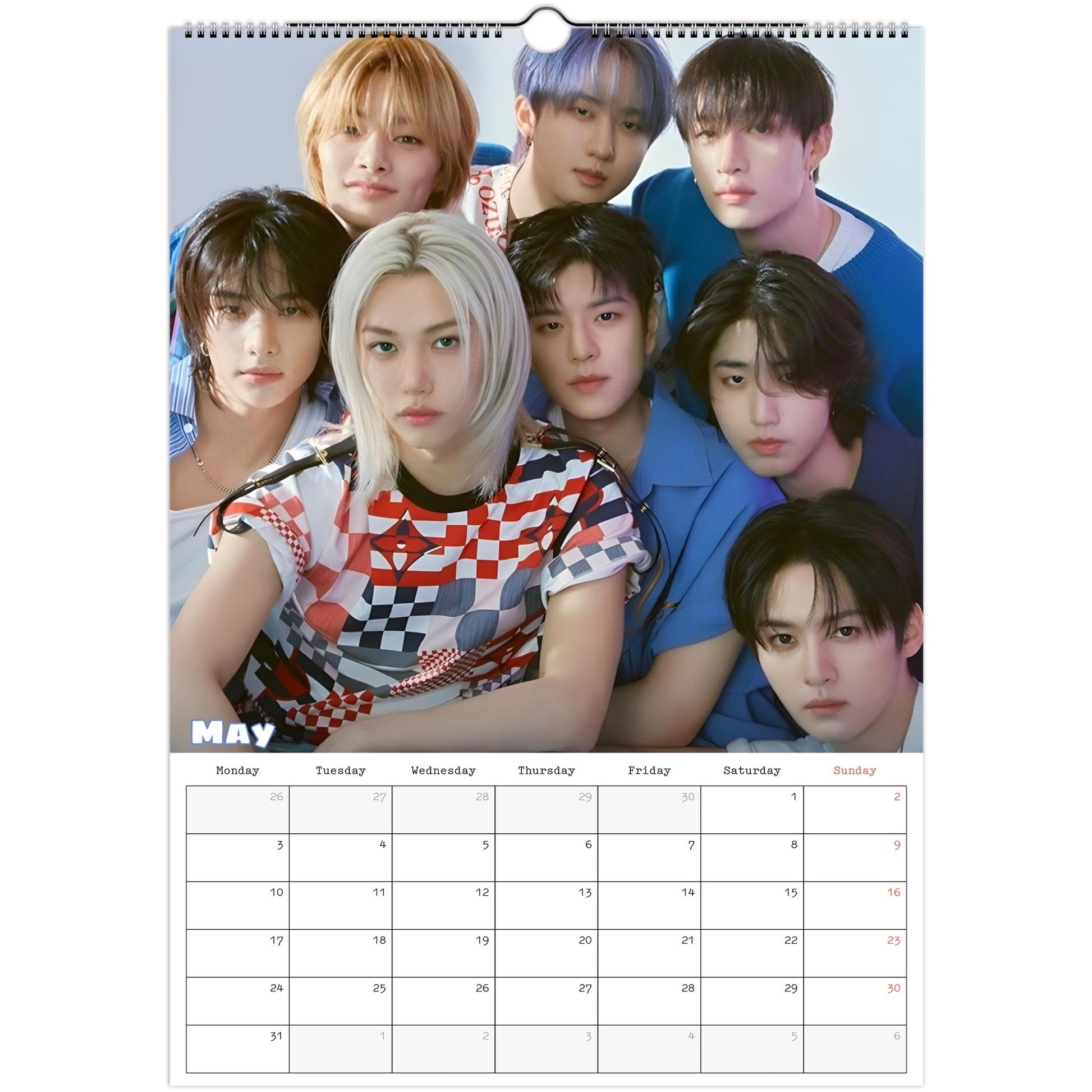 Stray Kids Calendar May page