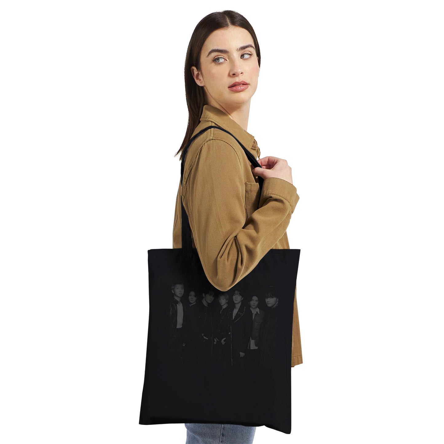 BTS 2026 logo back print tote