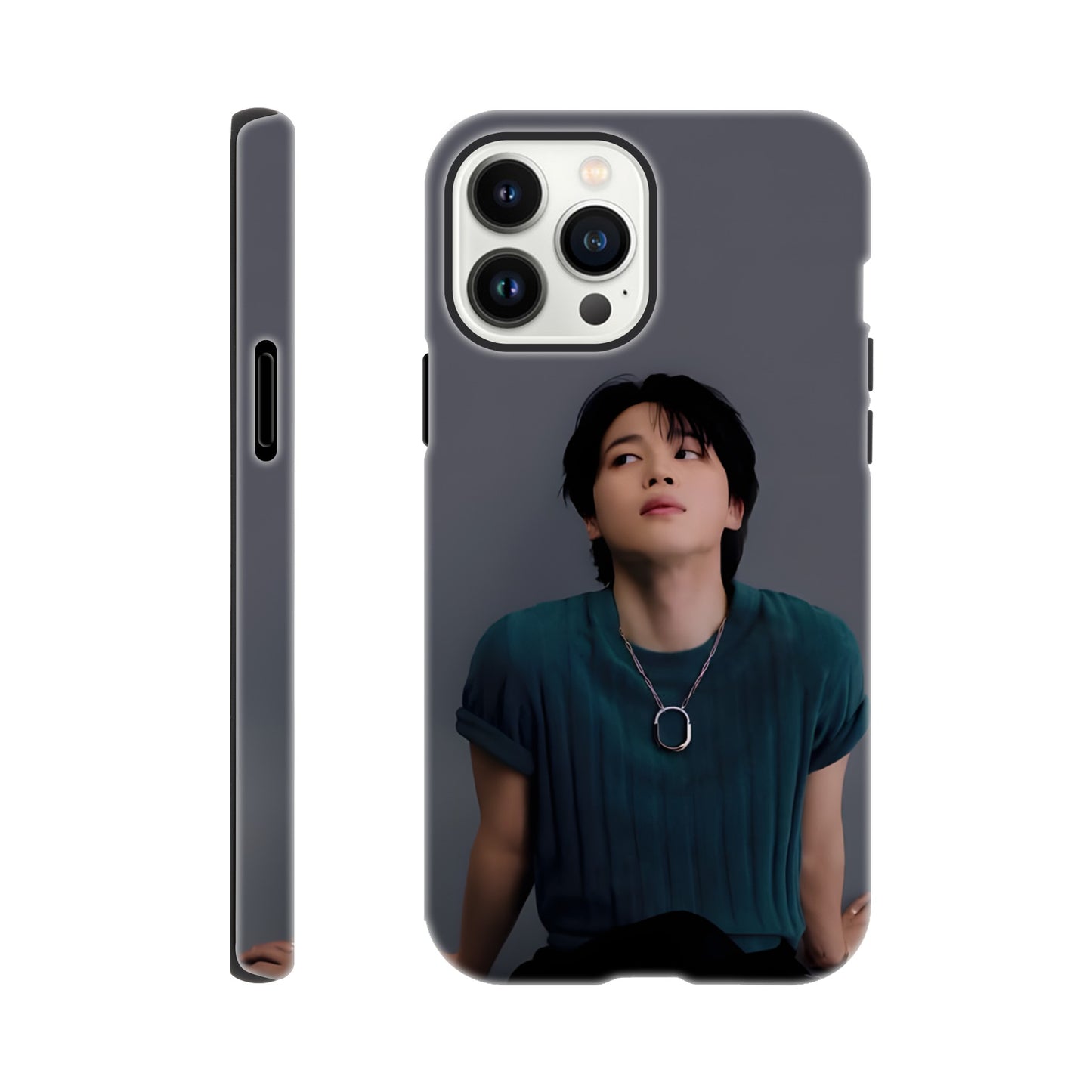 Shock‑absorbing Jimin iPhone case for K‑pop fans