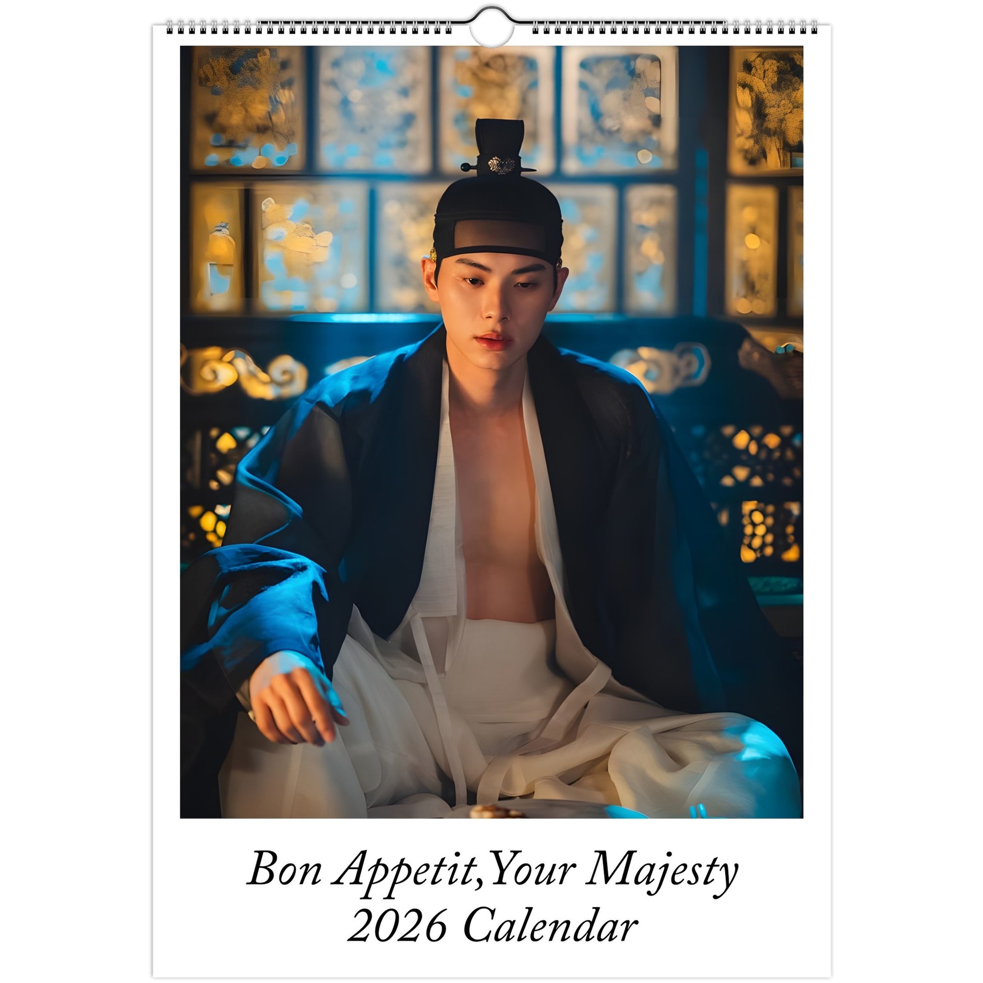 Bon Appétit Your Majesty 2026 A3 wall calendar front cover