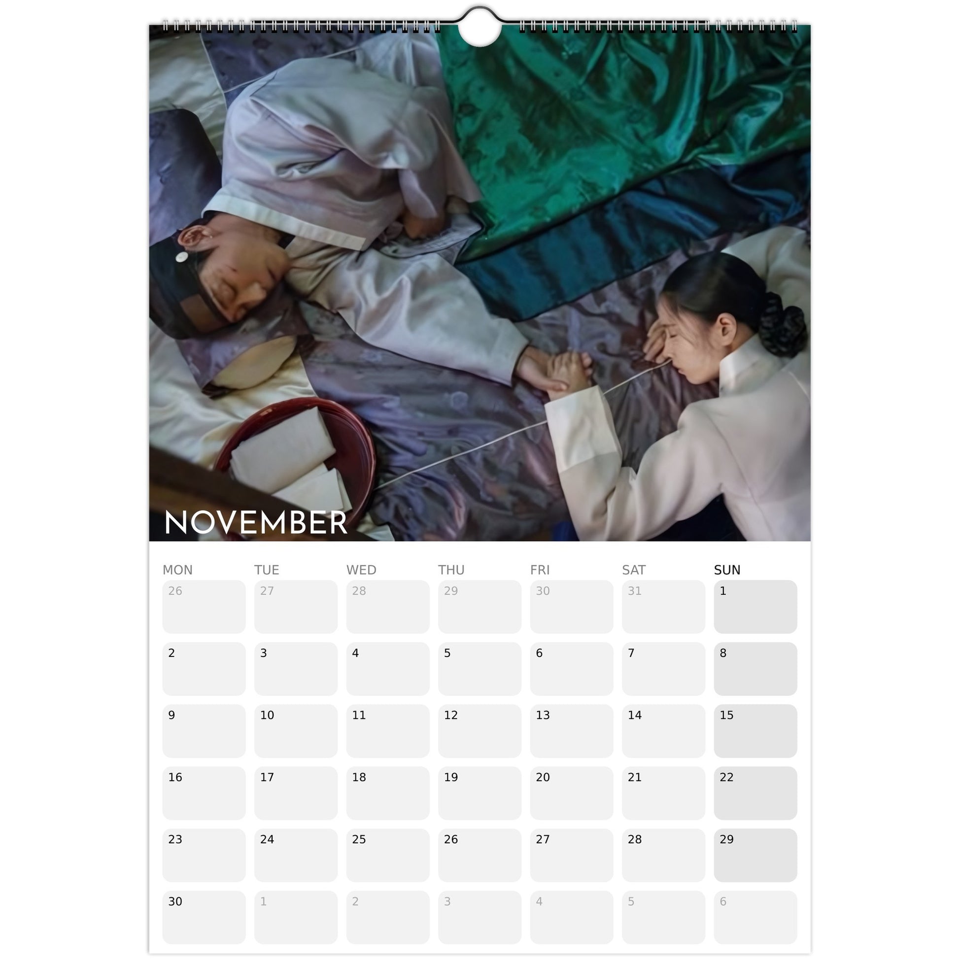 My Dearest 2026 A3 wall calendar November