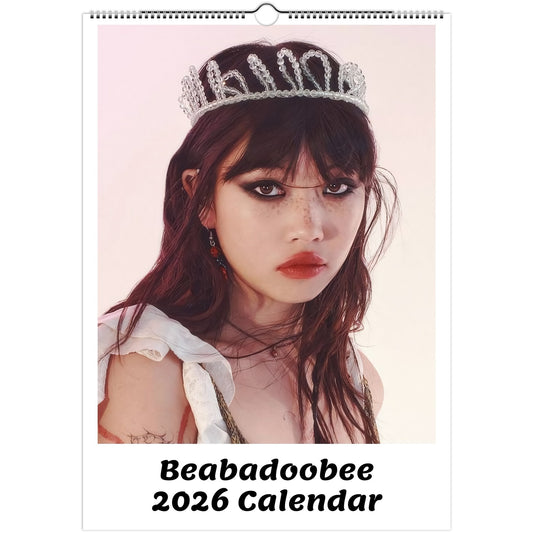 Beabadoobee 2026 A3 wall calendar front cover
