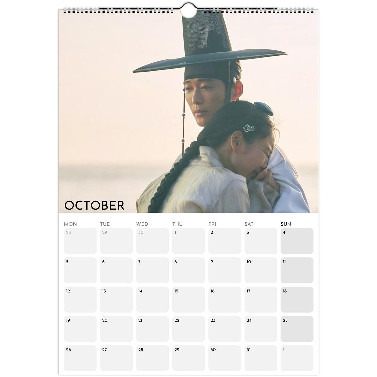 My Dearest 2026 A3 wall calendar October