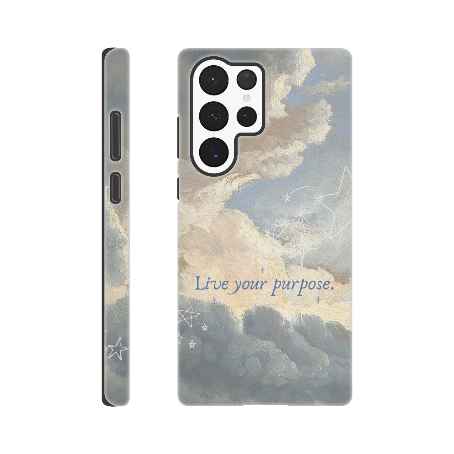 Stylish Samsung tough case featuring inspirational text