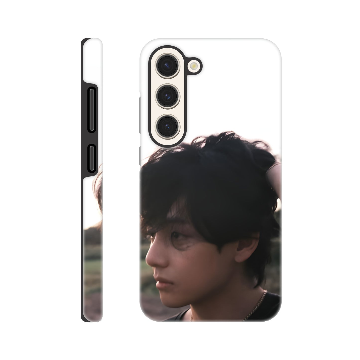 Aesthetic Taehyung V Samsung case combining style and durability