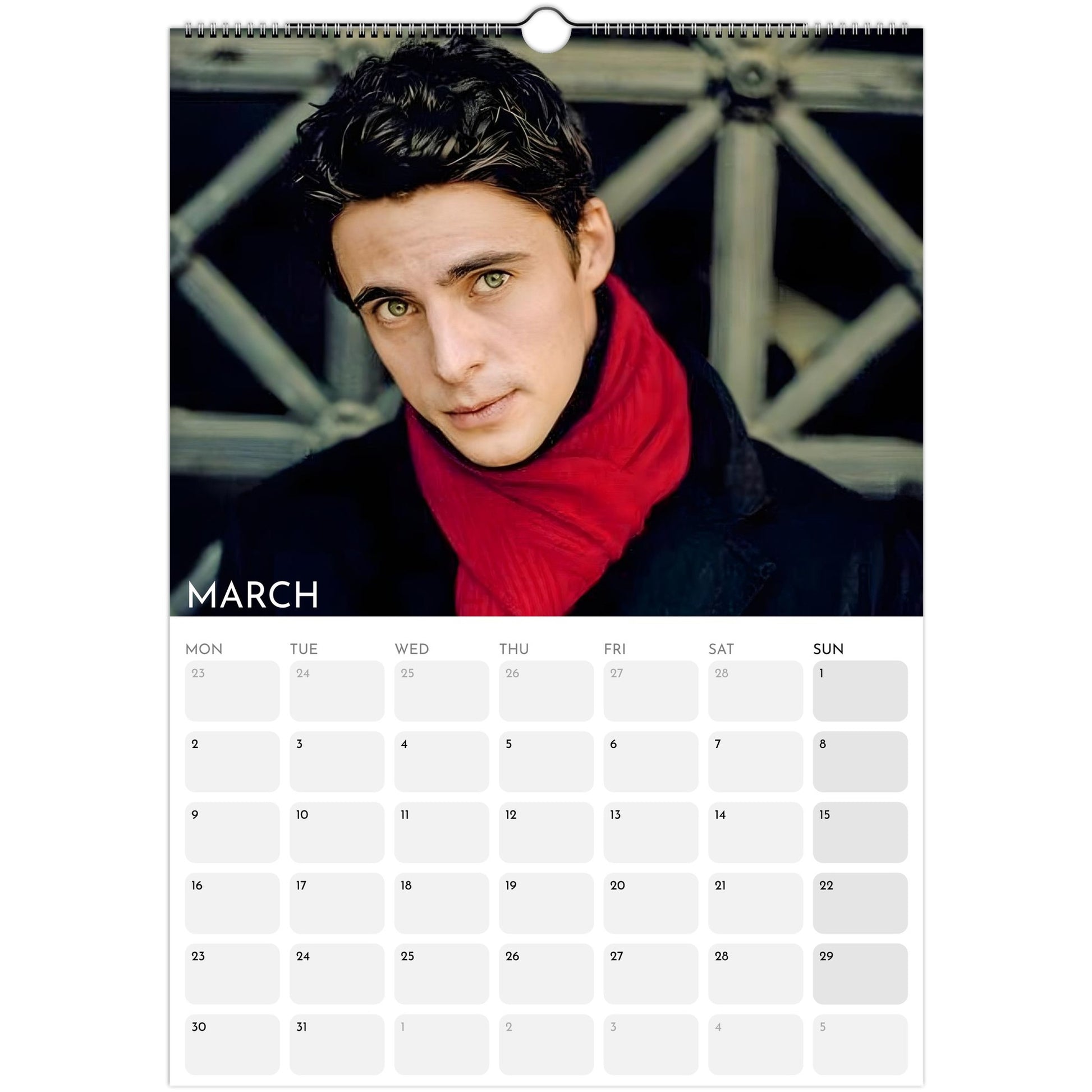 Matthew Goode 2026 A3 wall calendar March