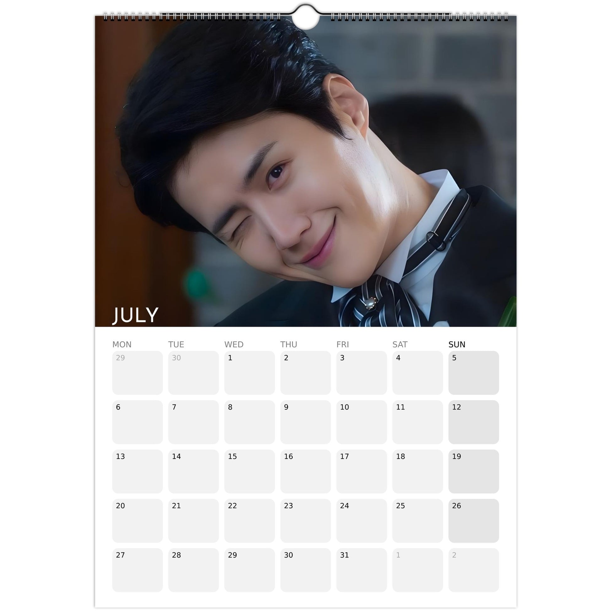 Kim Seon‑ho 2026 A3 wall calendar June