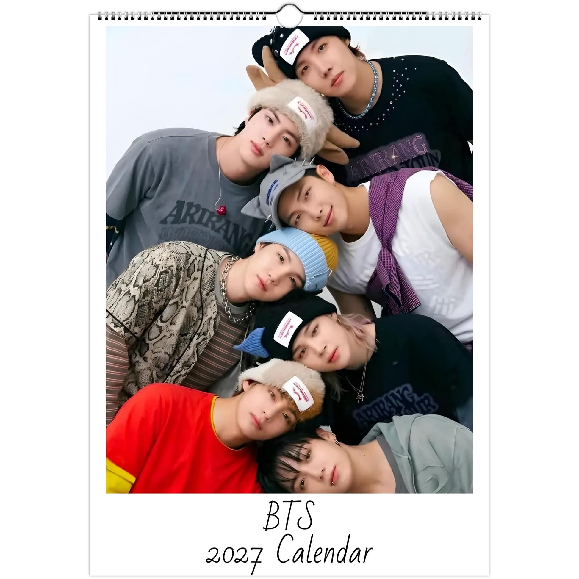 BTS 2027 A3 wall calendar cover 