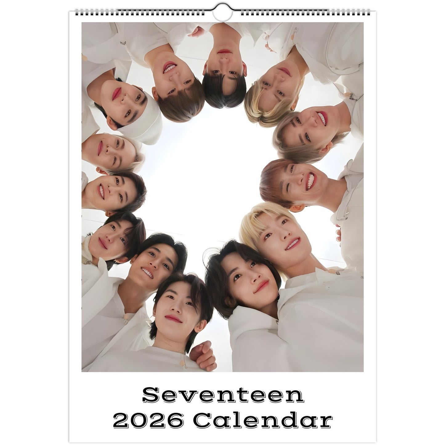 Seventeen 2026 A3 wall calendar front cover