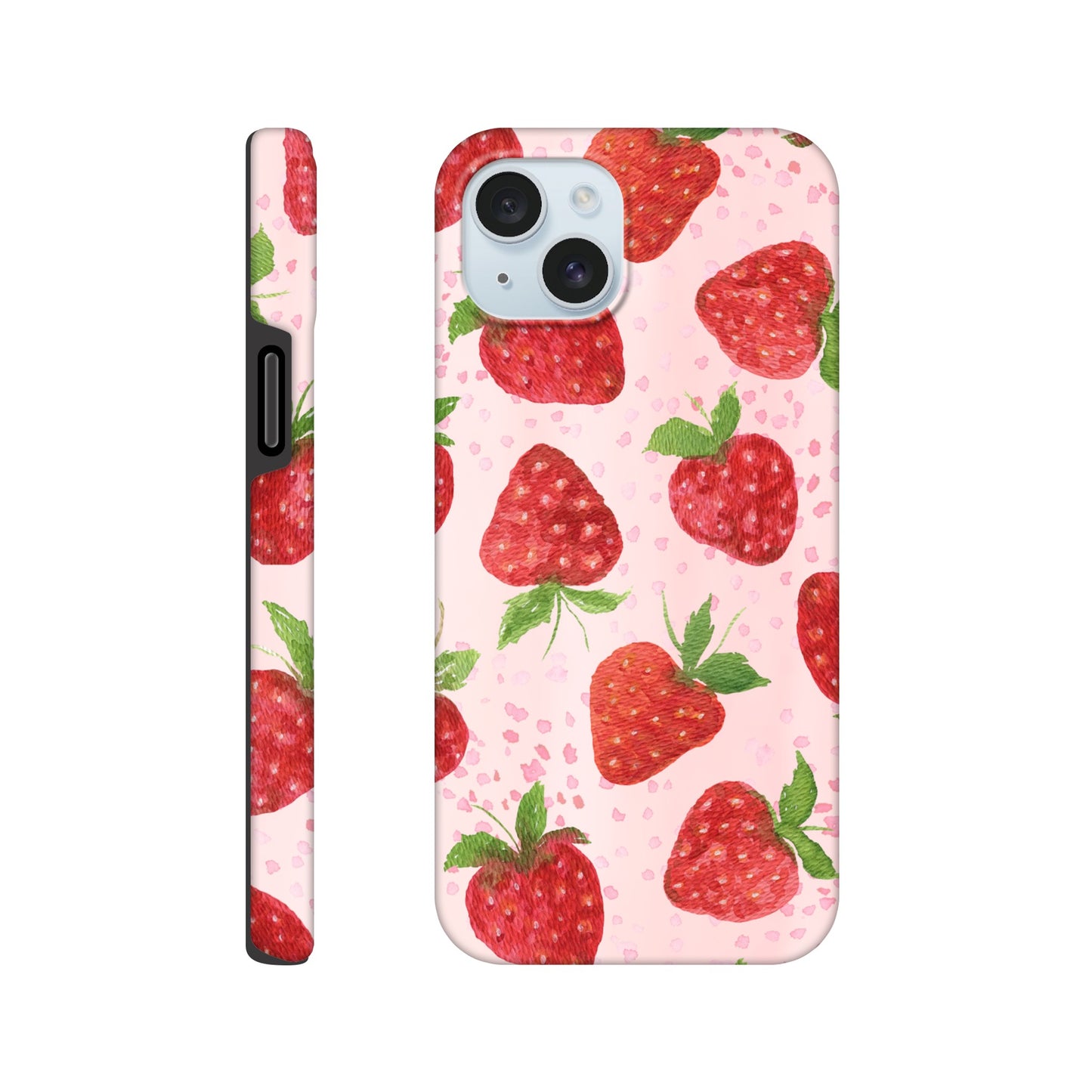 Aesthetic fruit‑themed iPhone case with dual‑layer protection