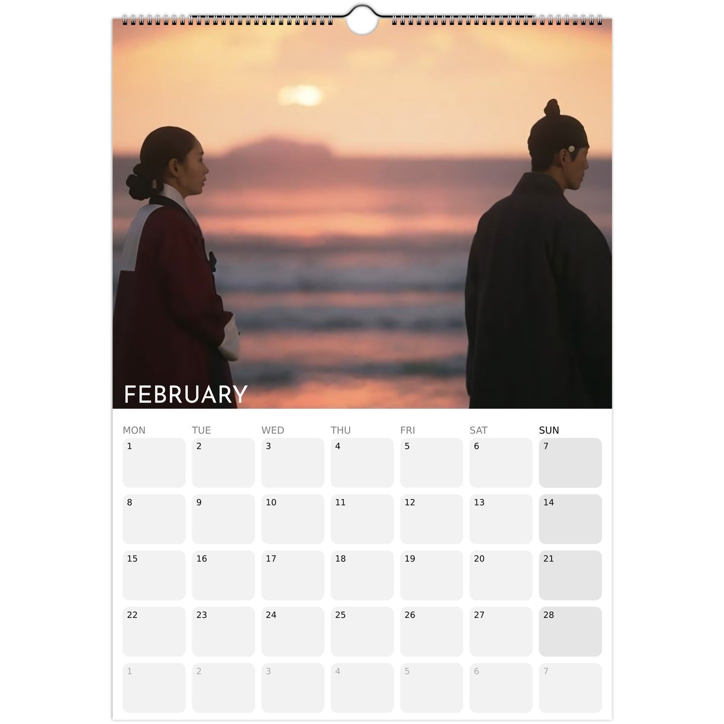 My Dearest 2026 A3 wall calendar February