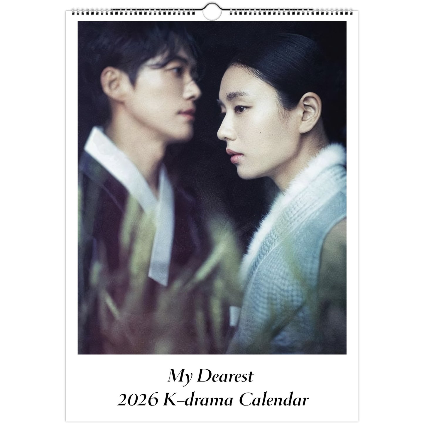 My Dearest 2026 A3 wall calendar front cover