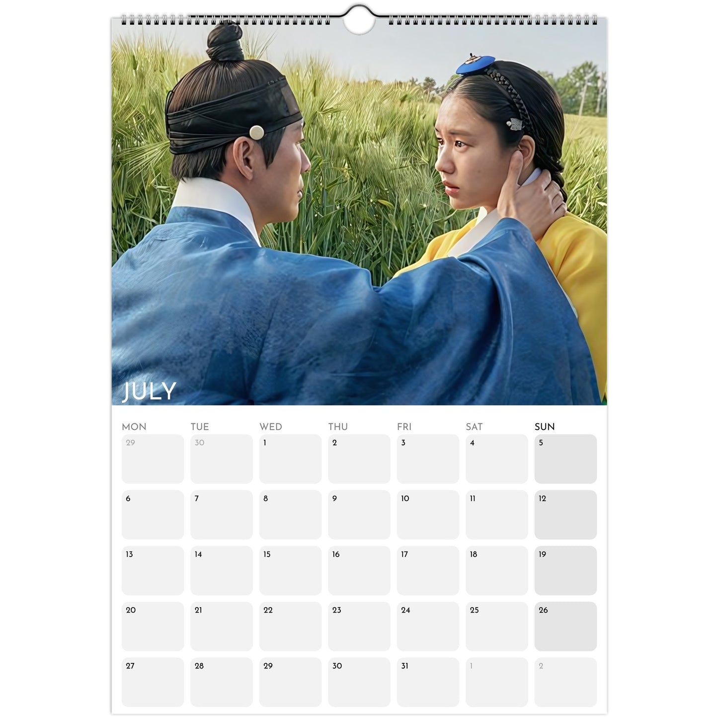 My Dearest 2026 A3 wall calendar July