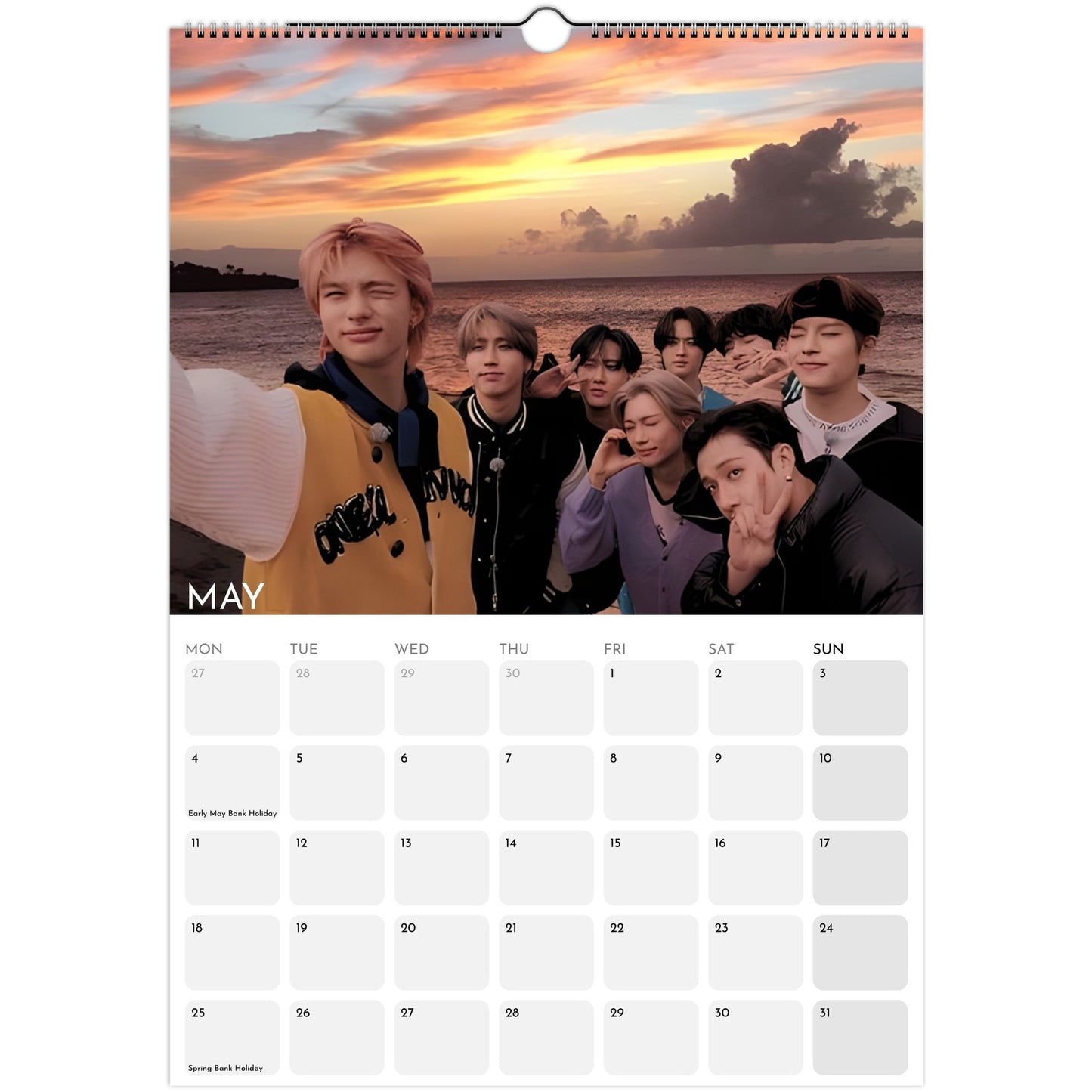 Stray Kids 2026 A3 wall calendar May