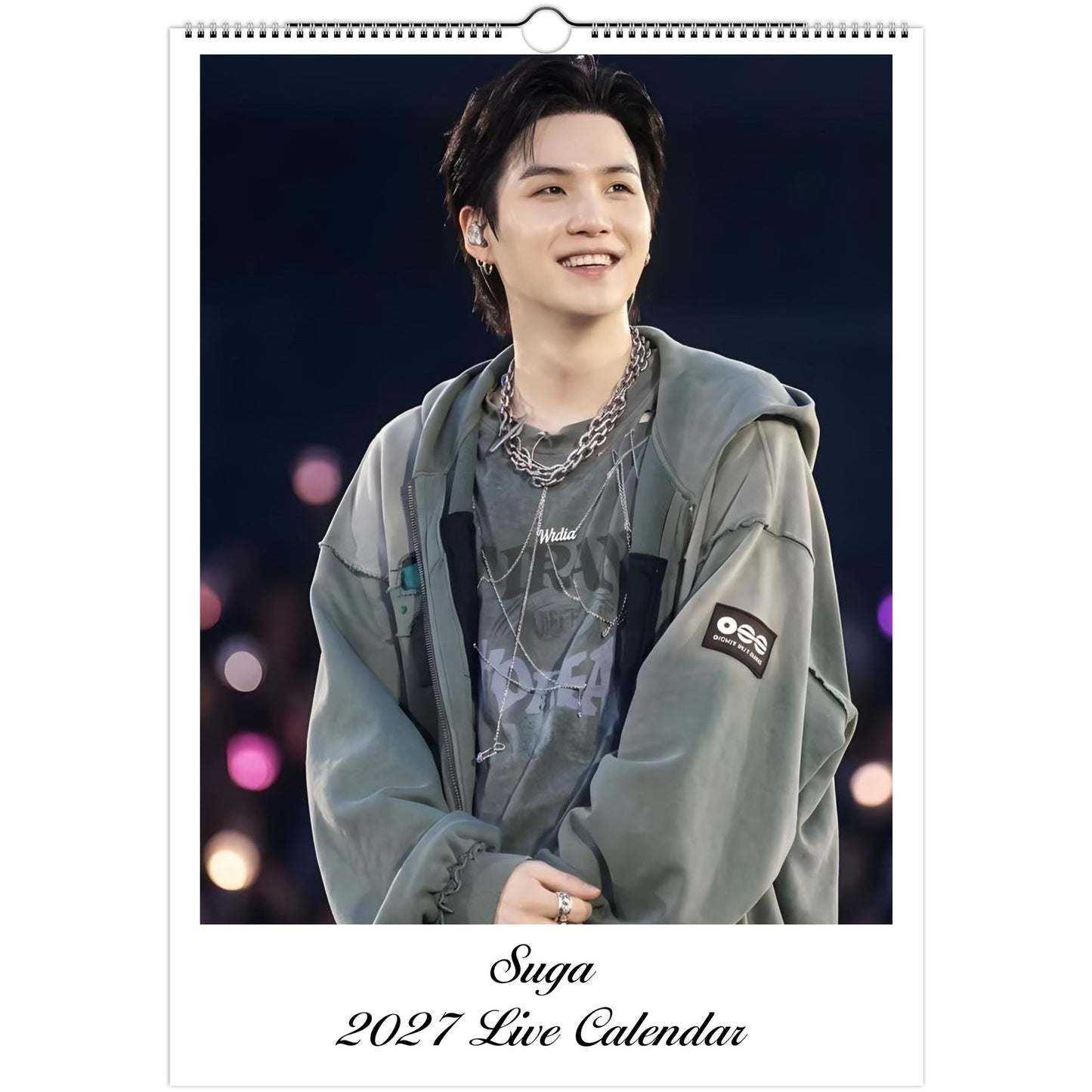 SUGA Calendar 2027 calendar cover