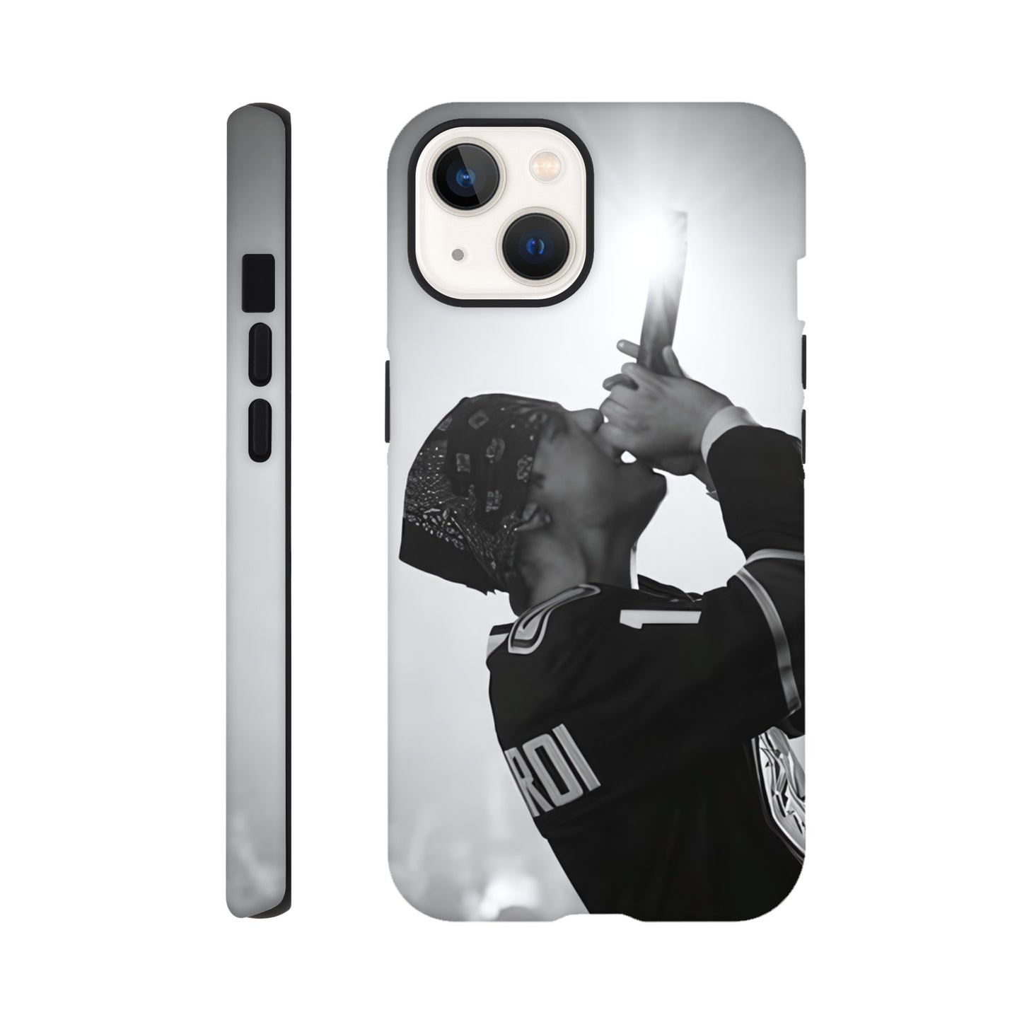 Durable dual‑layer iPhone case with The Kid LAROI artwork